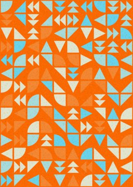 Soyut Geometrik Desen üretken hesaplama sanatı çizimi