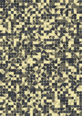 Soyut Geometrik Desen üretken hesaplama sanatı çizimi 