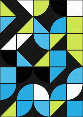 Soyut Geometrik Desen üretken hesaplama sanatı çizimi 