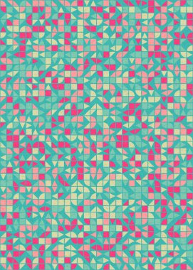 Soyut Geometrik Desen üretken hesaplama sanatı çizimi