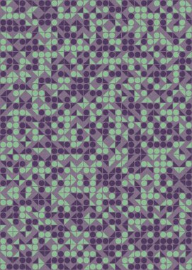 Soyut Geometrik Desen üretken hesaplama sanatı çizimi