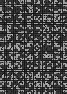 Soyut Geometrik Desen üretken hesaplama sanatı çizimi