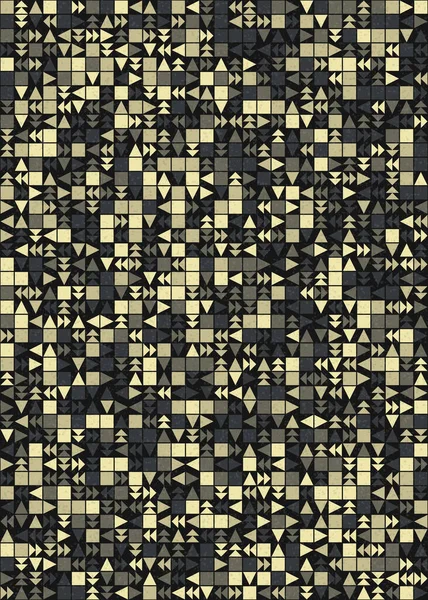Soyut Renk Geometrik Mozaik Desen Üretici Hesaplama Sanatı Illüstrasyonu Fayans — Stok Vektör