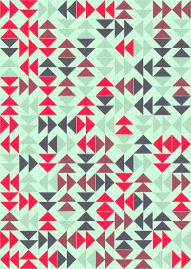 Soyut Geometrik Desen üretken hesaplama sanatı çizimi