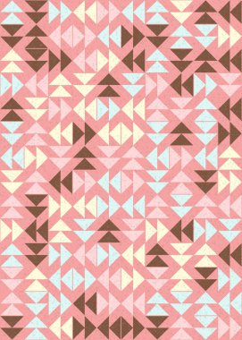 Soyut Geometrik Desen üretken hesaplama sanatı çizimi