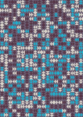 Soyut Geometrik Desen üretken hesaplama sanatı çizimi 