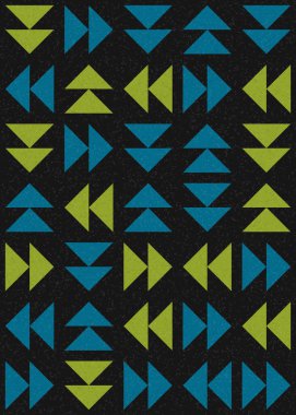 Soyut Geometrik Desen üretken hesaplama sanatı çizimi