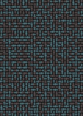 Soyut renk geometrik mozaik desen üretici hesaplama sanatı illüstrasyonu, fayans renk parçalarının taklit edilmesi