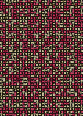 Soyut Geometrik Desen üretken hesaplama sanatı çizimi