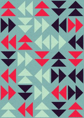 Soyut Geometrik Desen üretken hesaplama sanatı çizimi 