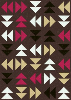 Soyut Geometrik Desen üretken hesaplama sanatı çizimi 