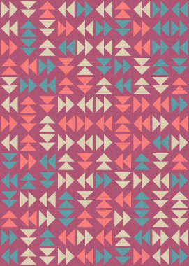 Soyut Geometrik Desen üretken hesaplama sanatı çizimi