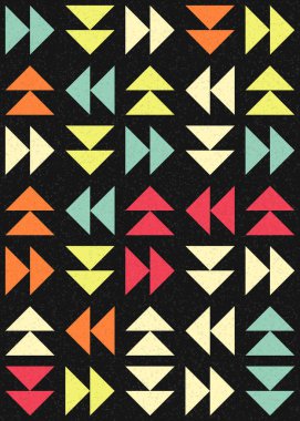 Soyut Geometrik Desen üretken hesaplama sanatı çizimi 