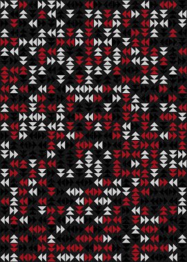 Soyut Geometrik Desen üretken hesaplama sanatı çizimi