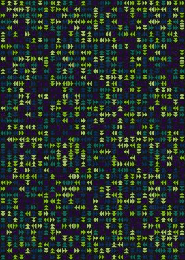 Soyut Geometrik Desen üretken hesaplama sanatı çizimi