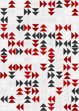 Soyut Geometrik Desen üretken hesaplama sanatı çizimi