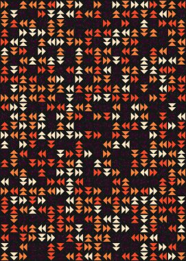 Soyut Geometrik Desen üretken hesaplama sanatı çizimi