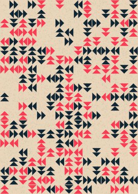 Soyut Geometrik Desen üretken hesaplama sanatı çizimi