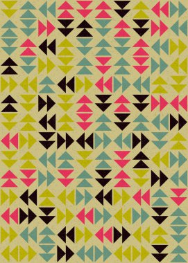 Soyut Geometrik Desen üretken hesaplama sanatı çizimi