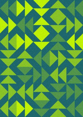 Soyut Geometrik Desen üretken hesaplama sanatı çizimi 