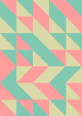 Soyut geometrik dikişsiz desen, üretken vektör çizimi