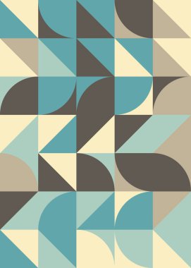 Soyut geometrik dikişsiz desen, üretken vektör çizimi