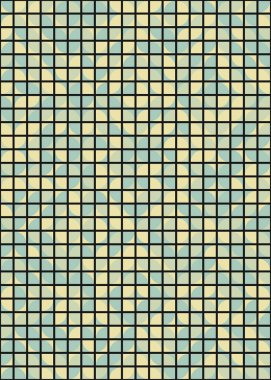 Üretken hesaplama sanatıyla soyut geometrik desen