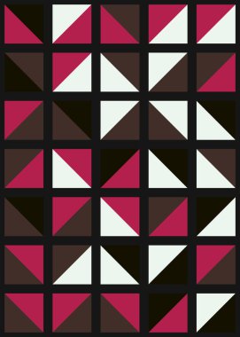 Soyut Geometrik Desen üretken hesaplama sanatı çizimi