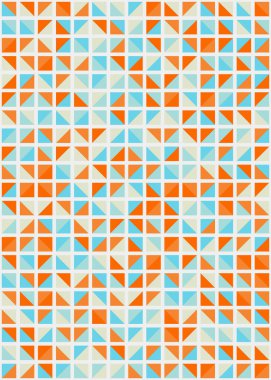 Soyut Geometrik Desen üretken hesaplama sanatı çizimi 