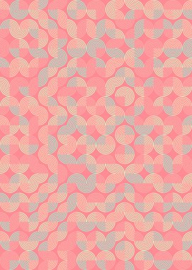 Üretken hesaplama sanatıyla soyut geometrik desen