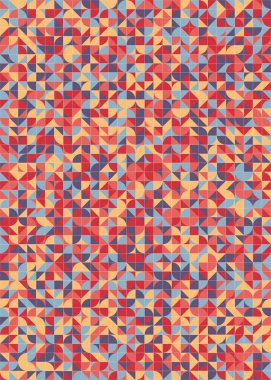 Üretken hesaplama sanatıyla soyut geometrik desen