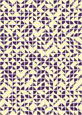 Üretken hesaplama sanatıyla soyut geometrik desen