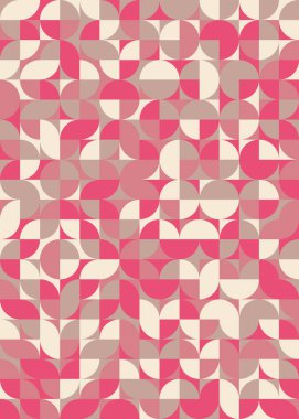 Soyut Geometrik Desen üretken hesaplama sanatı çizimi