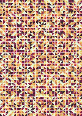 Soyut Geometrik Desen üretken hesaplama sanatı çizimi