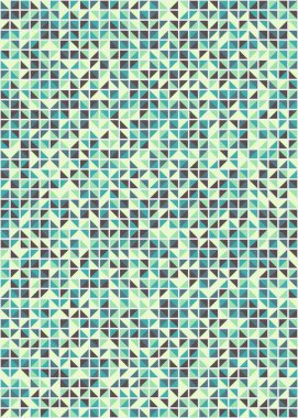 Üretken hesaplama sanatıyla soyut geometrik desen