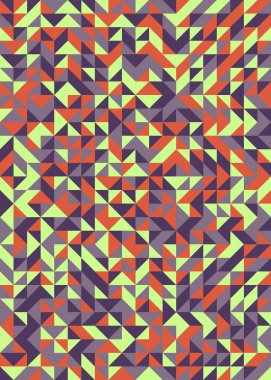 Soyut Geometrik Desen, üretken hesaplama sanatı çizimi