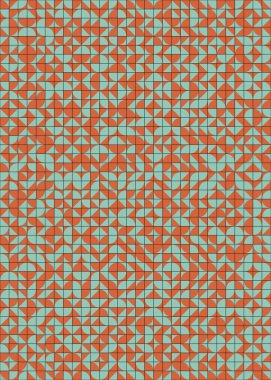 Üretken hesaplama sanatıyla soyut geometrik desen