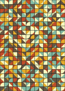 Üretken hesaplama sanatıyla soyut geometrik desen