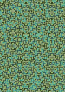 Soyut Geometrik Desen üretken hesaplama sanatı çizimi 