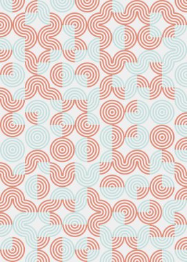 Soyut geometrik dikişsiz desen, üretken vektör çizimi