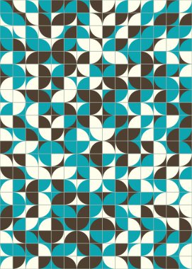 Üretken hesaplama sanatıyla soyut geometrik desen