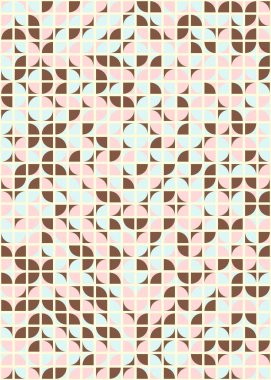 Soyut geometrik dikişsiz desen, üretken vektör çizimi