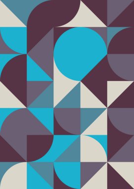 Üretken hesaplama sanatıyla soyut geometrik desen