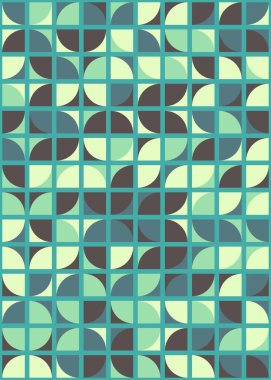 Soyut geometrik dikişsiz desen, üretken vektör çizimi