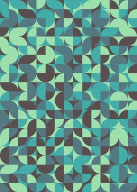 Üretken hesaplama sanatıyla soyut geometrik desen