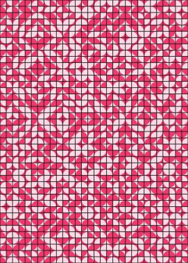 Soyut Geometrik Desen üretken hesaplama sanatı çizimi 