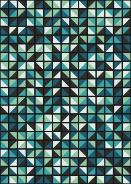 Soyut Geometrik Desen üretken hesaplama sanatı çizimi