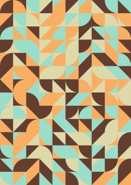 Üretken hesaplama sanatıyla soyut geometrik desen