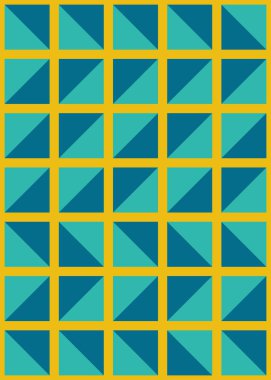 Üretken hesaplama sanatıyla soyut geometrik desen