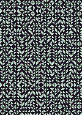 Üretken hesaplama sanatıyla soyut geometrik desen